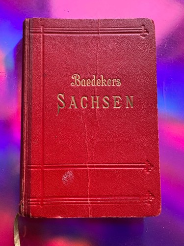 Altes buch baedekers - buch, sachsen
